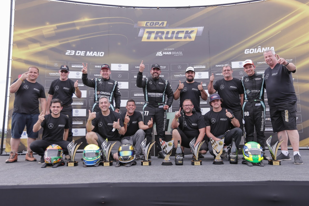 Copa Truck: Mercedes-Benz domina pódio e inicia campeonato na liderança