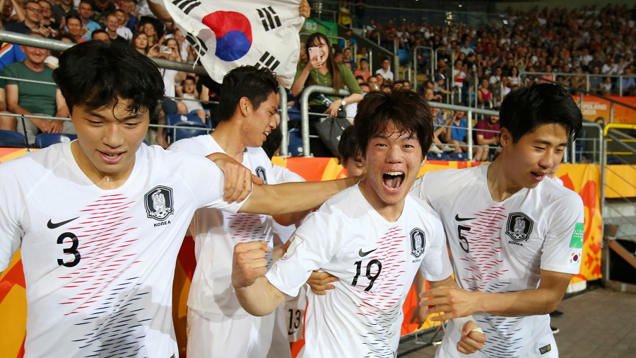 De forma dominante, Coreia do Sul vence Romênia e embola Grupo B no futebol
