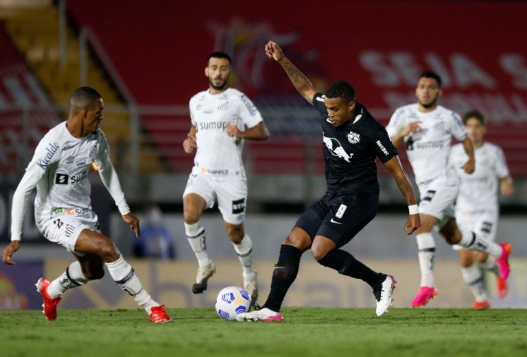 RB Bragantino e Santos empatam em jogo da Série A do Brasileirão 2021