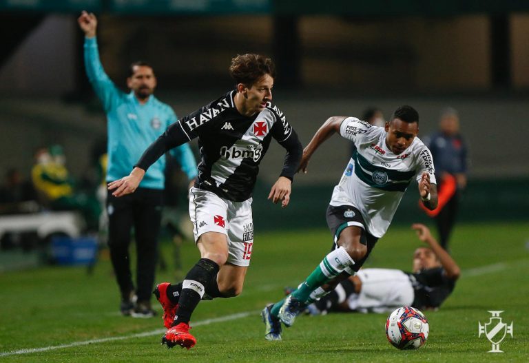 Vasco cede o empate e Coritiba mantém tabu de sete anos