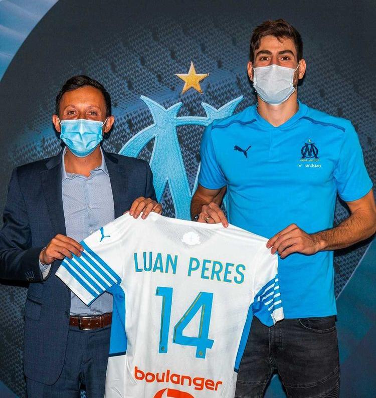 Olympique de Marselha apresenta Luan Peres, ex-Santos