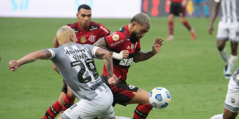 No Castelão, Ceará e Flamengo empatam em 1×1