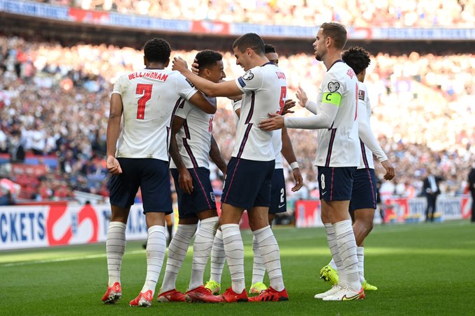 Inglaterra goleia Andorra e lidera o Grupo I das Eliminatórias Europeias (Foto Destaque: Divulgação/Twitter England)