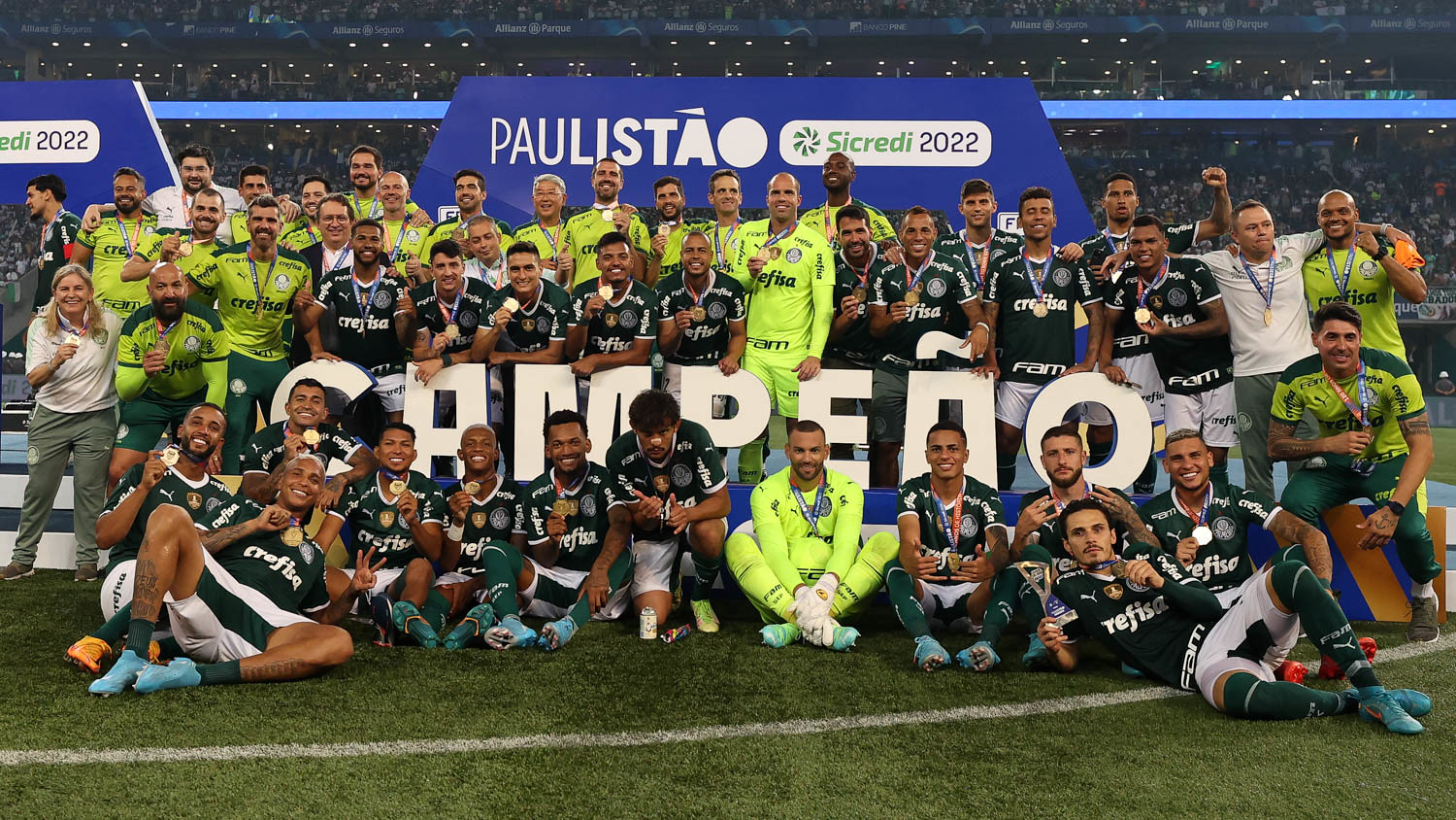 Palmeiras foi um dos campeões estaduais, o verdão conquistou o Paulistão